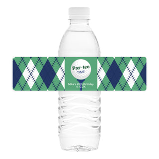 Par-tee Golf Water Bottle Labels