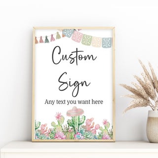 Pink Fiesta Printable Sign