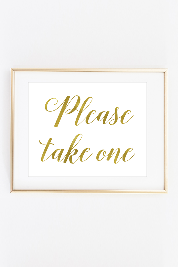 Please Take One Sign Free Printable Halloween Candy Signs Prudent