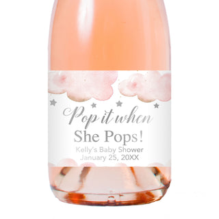 Pop it When She Pops Twinkle Pink Champagne Labels