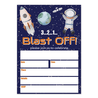 Space Party Invitations