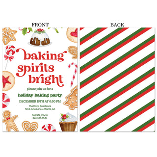 a holiday baking party with a christmas theme