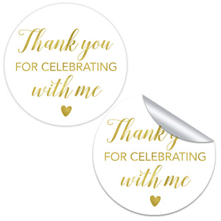 thank you for celebrating with me stickers