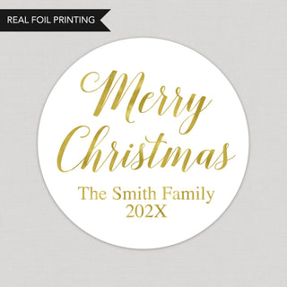 a merry christmas sticker on a white background