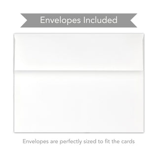 envelopes are perfectly sized to fit the cards