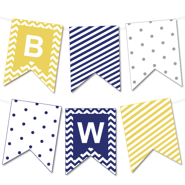 Editable Free Printable Bunting Template Printable Templates