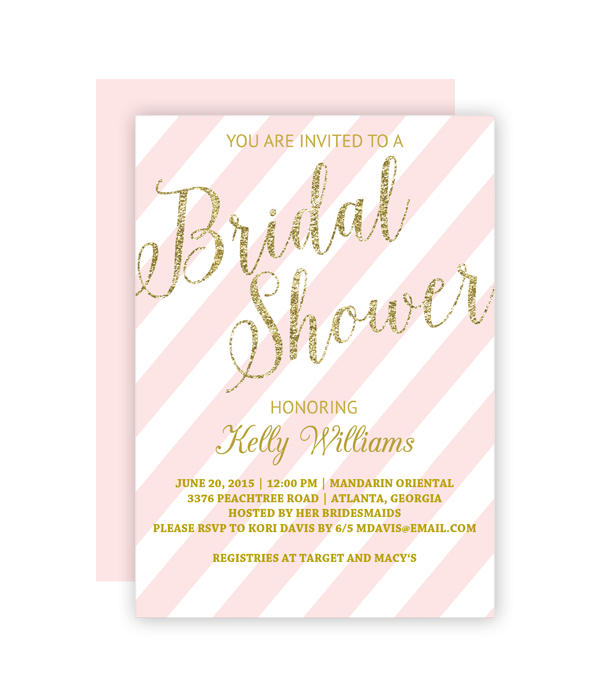 Bridal Shower Invitation Template Free Printable Card Template