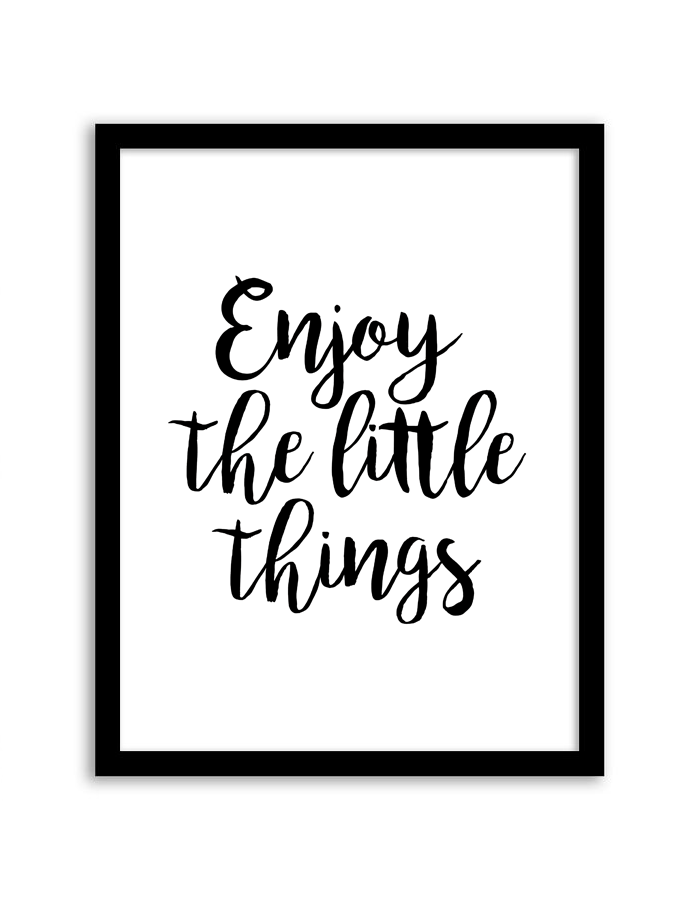 Free Printable Enjoy the Little Things Wall Art