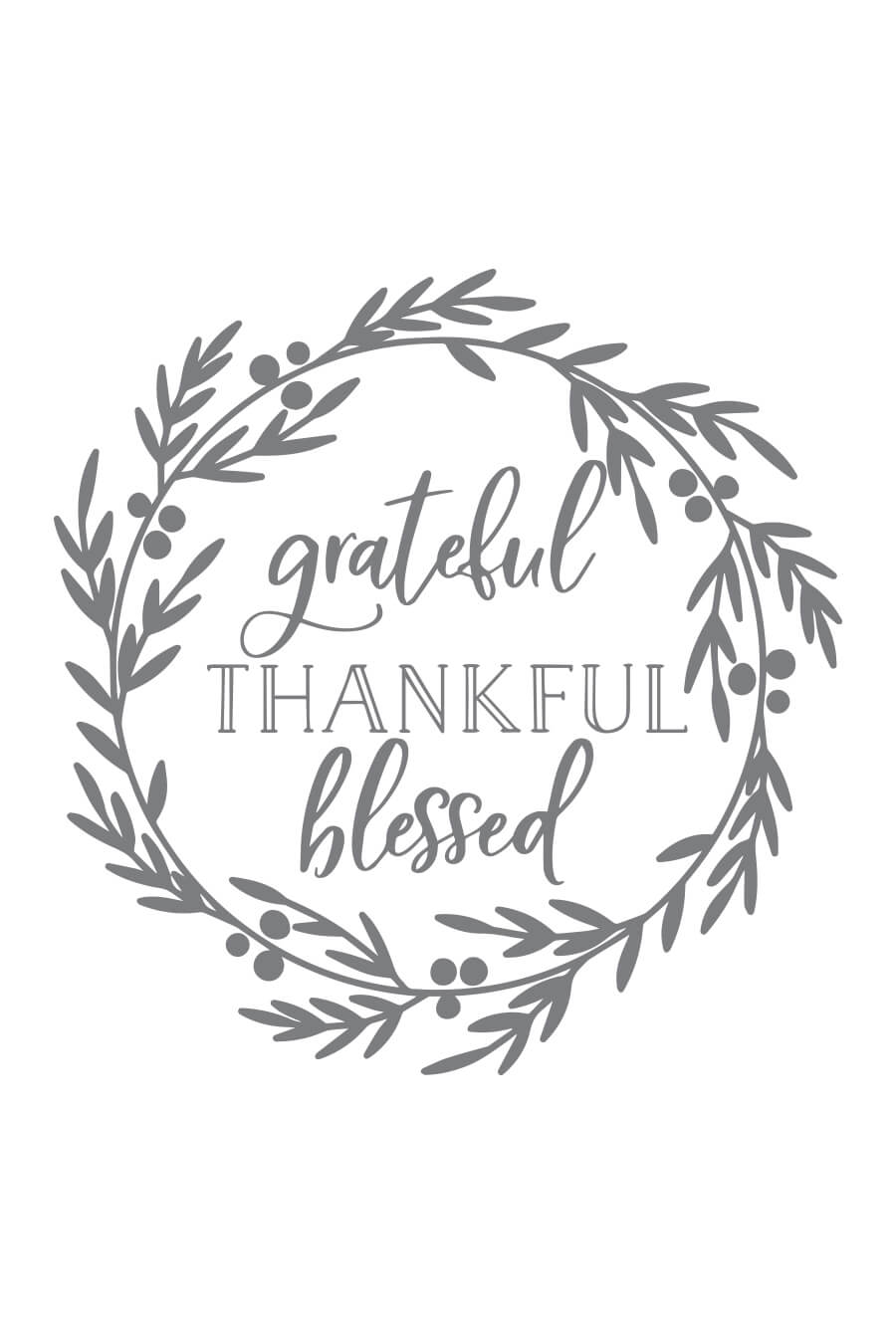 Download Grateful Thankful Blessed Svg File Chicfetti SVG, PNG, EPS, DXF File