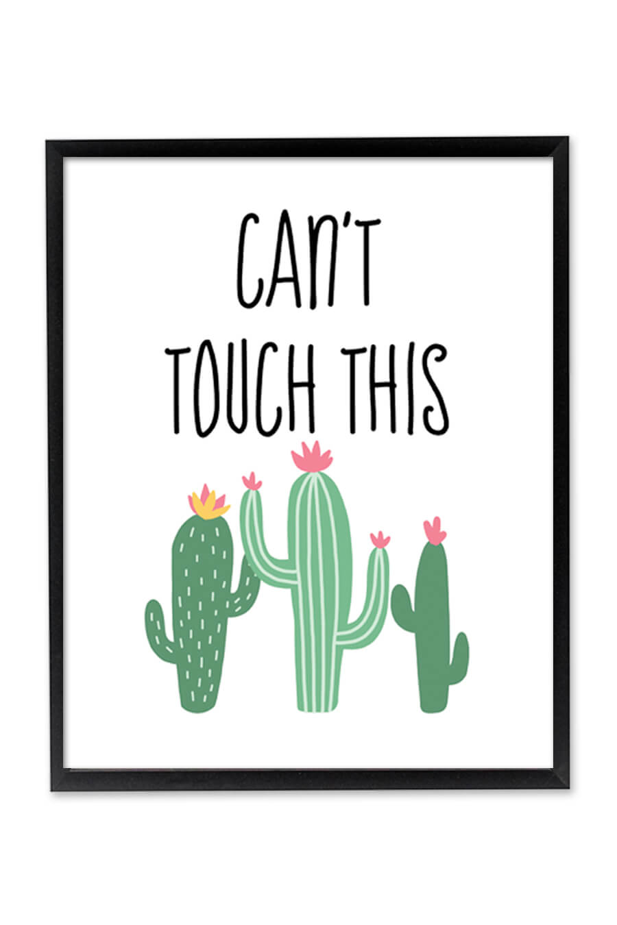 don't touch me print funny cactus quote a4 glossy picture gift wall art unframed 