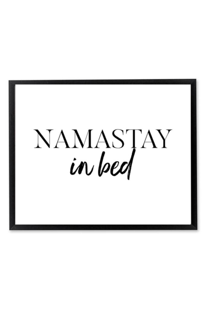 Namastay In Bed Printable Wall Art Chicfetti - printable image roblox svg free