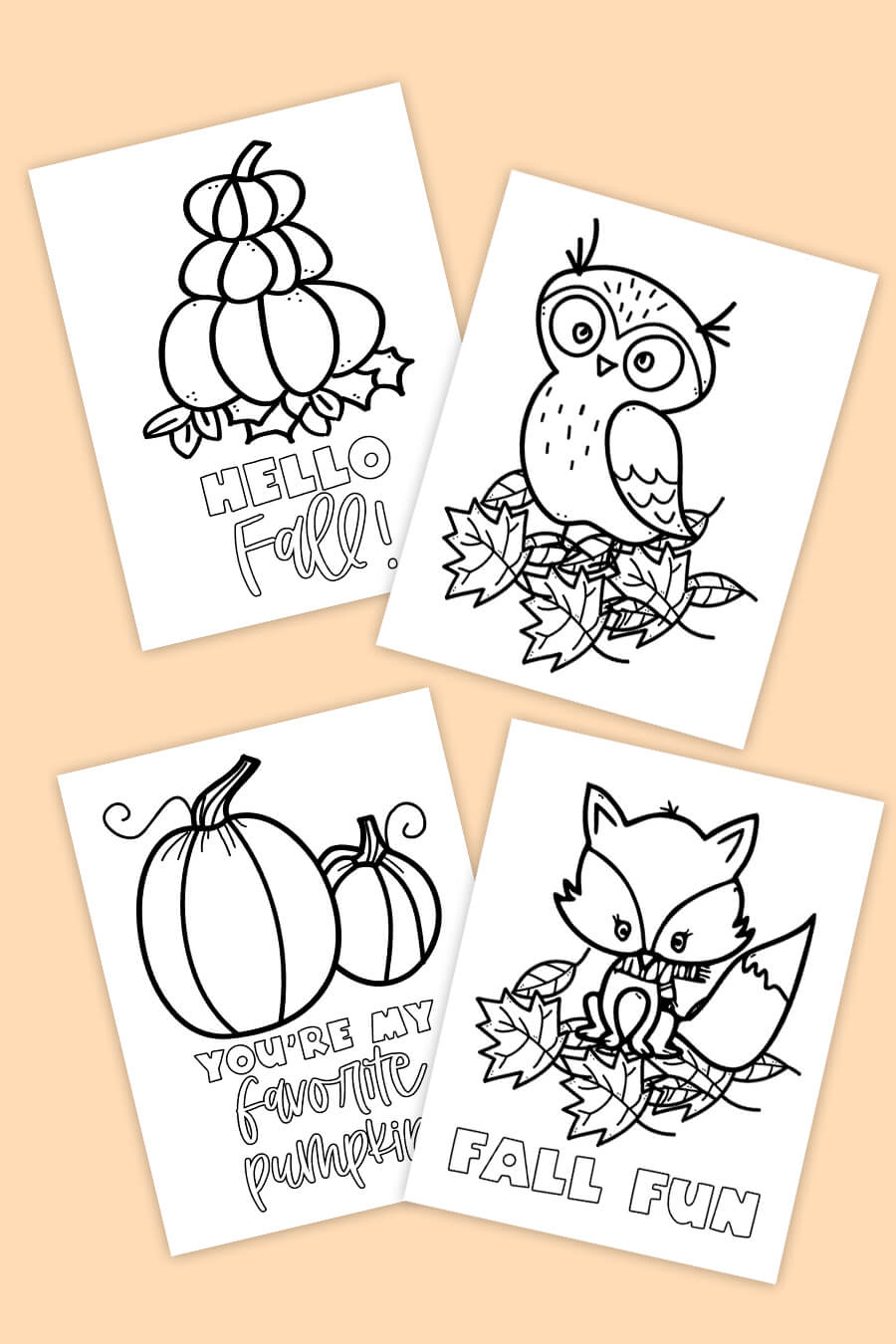 Free Printable Fall Coloring Pages - Download Coloring Pages for Fall